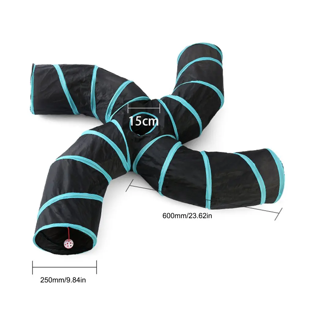 

Foldable Cat Four-way Tunnel Pet Channel Cat Practical Tent Skylight Opening Folding Storage Durable Tent