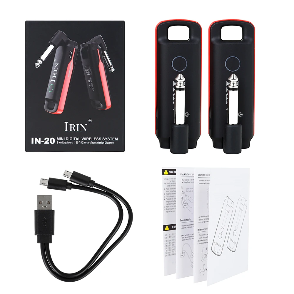 

Гитарный приемник-передатчик USB Встроенный перезаряжаемый 99-канальный беспроводной телефон для электрогитары бас