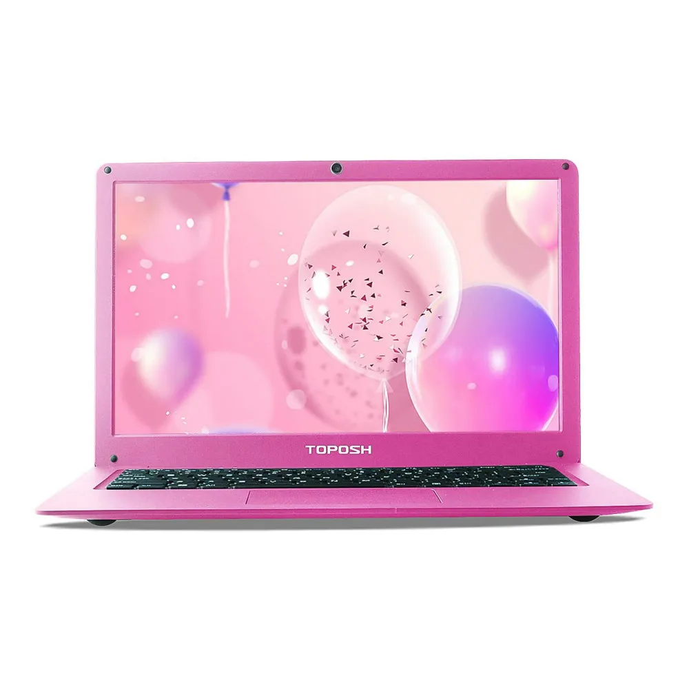 Get 12.5 Inch Pink Laptop Notebook PC 4GB RAM + 64GB SSD Intel Celeron N3350 Ultrabook Dual-Core 2.40 GHz Small Laptops Mini Netbook