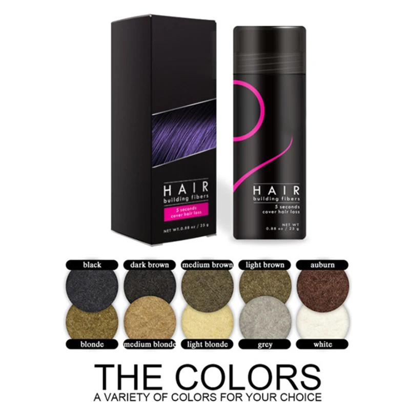 

Hair Strengthening Fiber Powders 25g Useful Increases Hair Volume Men Women MH88