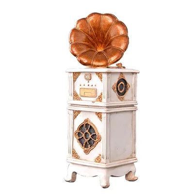 

Retro phonograph ornaments creative bar crafts ornaments nostalgic resin craft home decoration