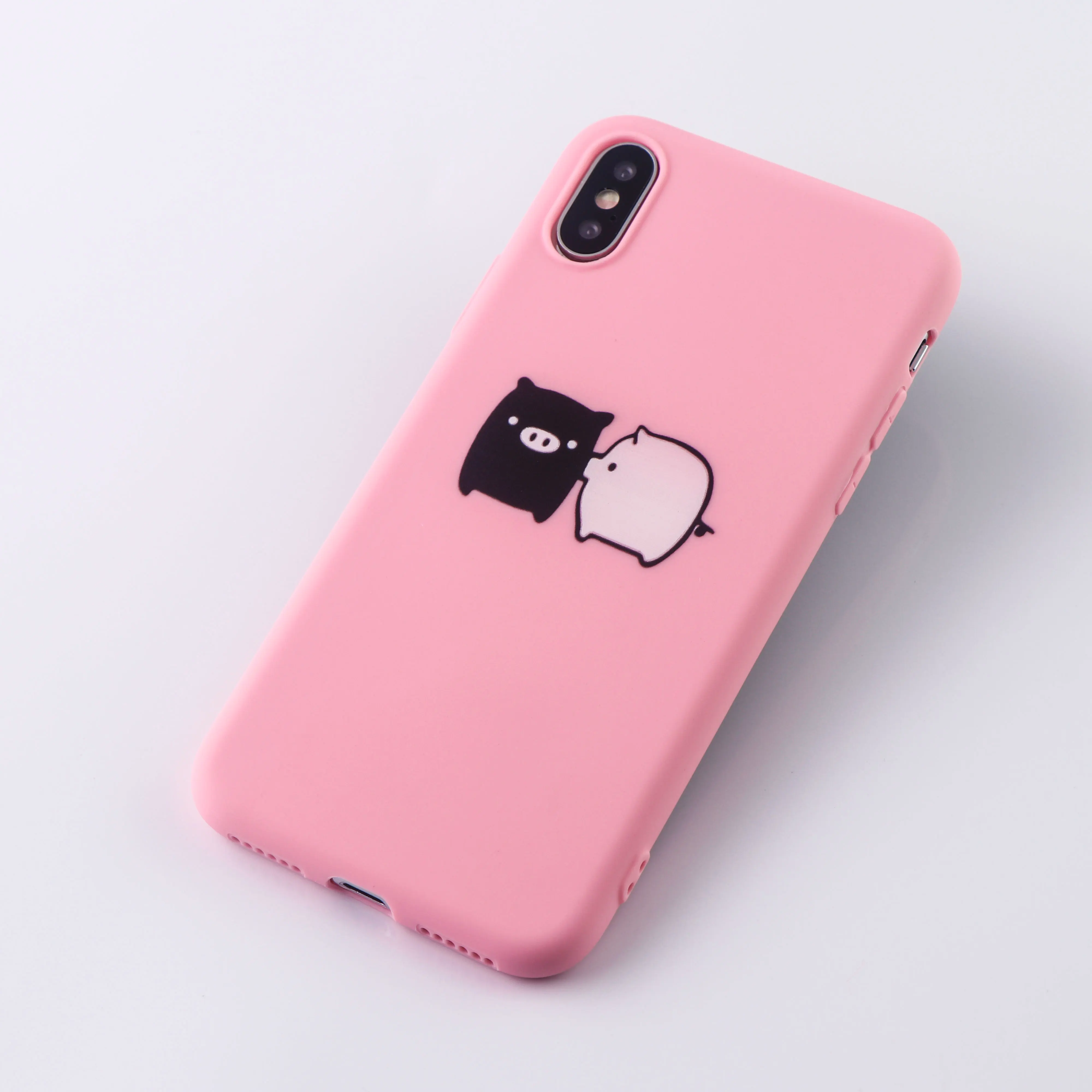 Модный чехол для телефона с изображением поросенка iPhone 6s 7 8 11 Plus Pro X XS Max XR милые