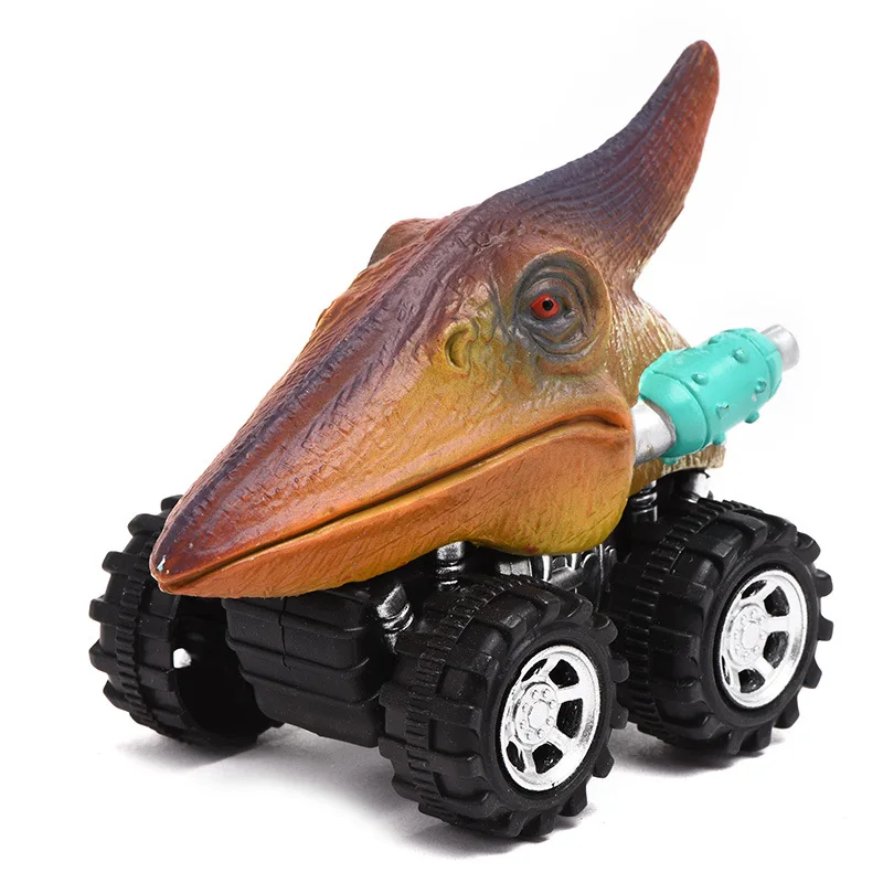 

2021 New Pull Back Car Dino Toy with Big Tire Wheel 3-14 Years Old Boy Girl Creative Gift for Kids Pull Back Dinosaur Model Toys