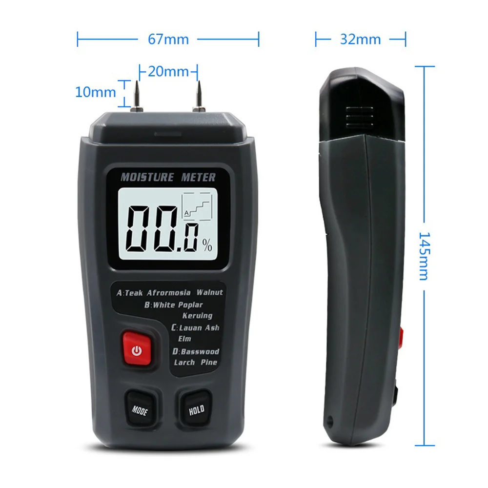 Портативный высокоточный деревянный гидрометр для измерения влажности