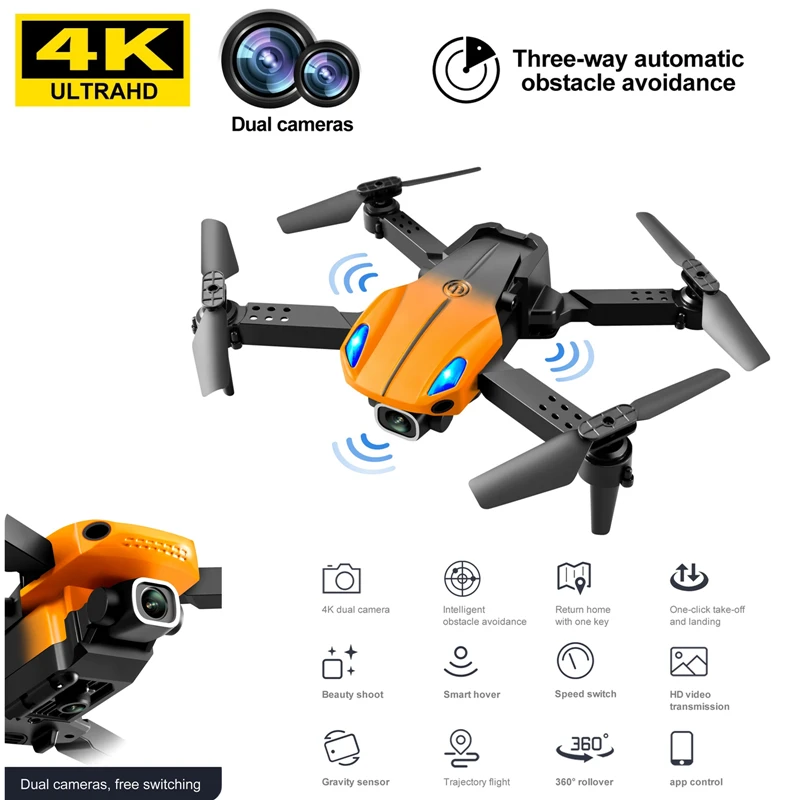 

Квадрокоптер KY907 с HD-камерой 4K, Wi-Fi, FPV и препятствиями