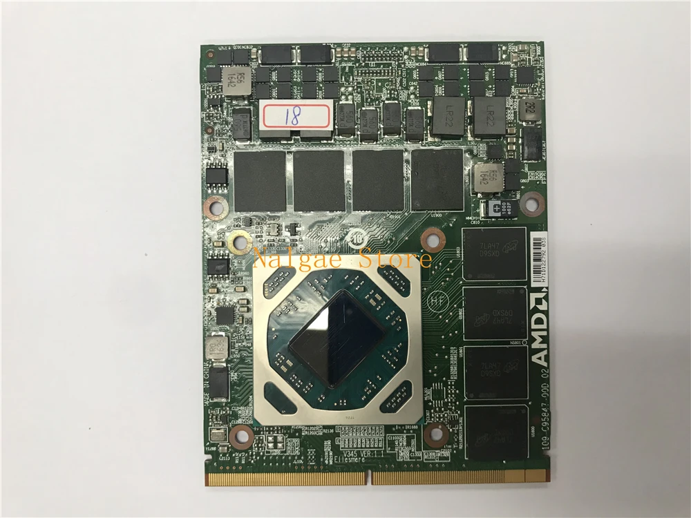 

Original 109-C95847-00D-02 for FirePro w7170m M390X Laptop Video Card 4gb 5 whcd GPU 100% test ok