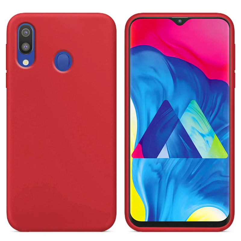 Роскошный чехол из жидкого силикона для сотового телефона Samsung Galaxy A40 SM A405F мягкая