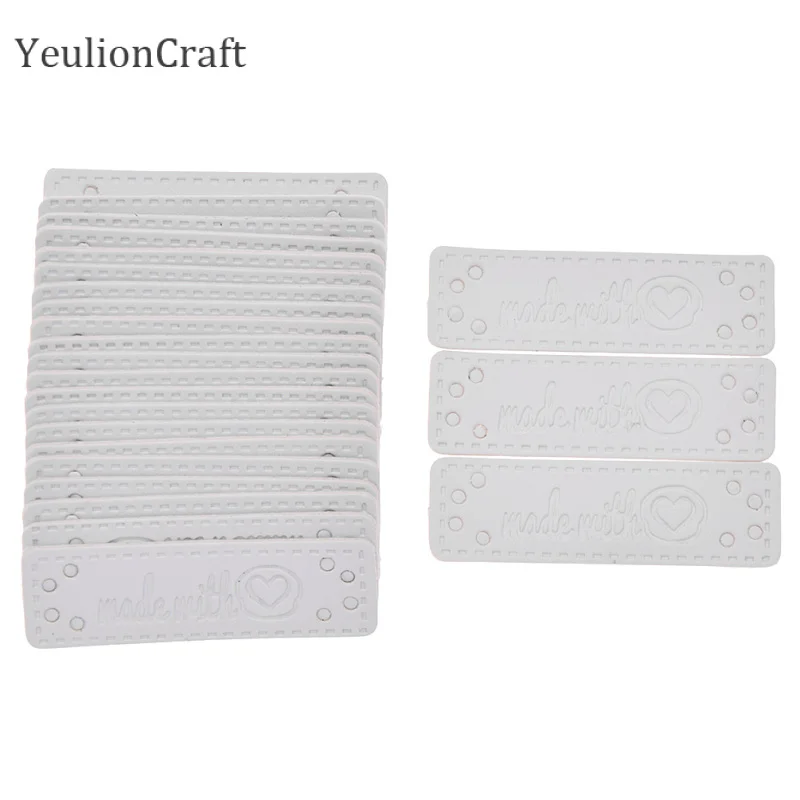 Chzimad 24 шт./лот ручной работы одежды из искусственной кожи этикетки для джинсов