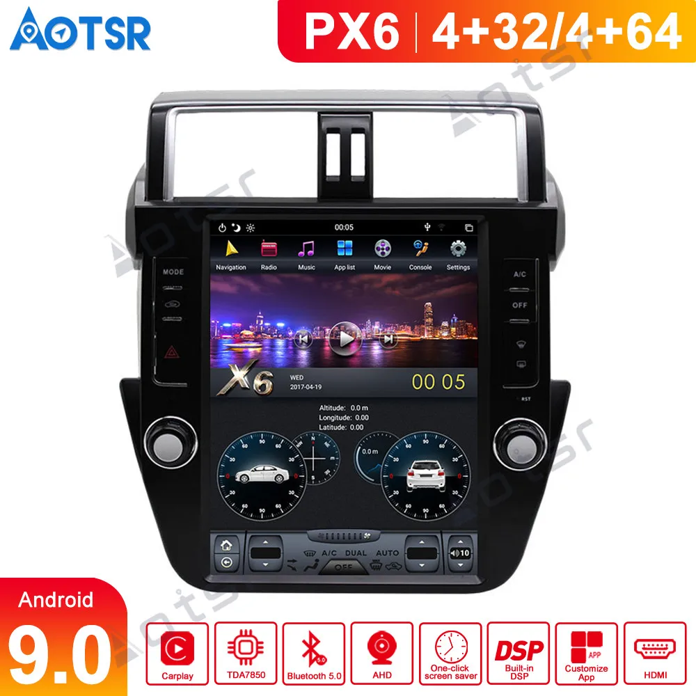 12 1 дюймовый автомобильный DVD-плеер для Toyota Land Cruiser Prado 150 2010-2013 GPS-навигация