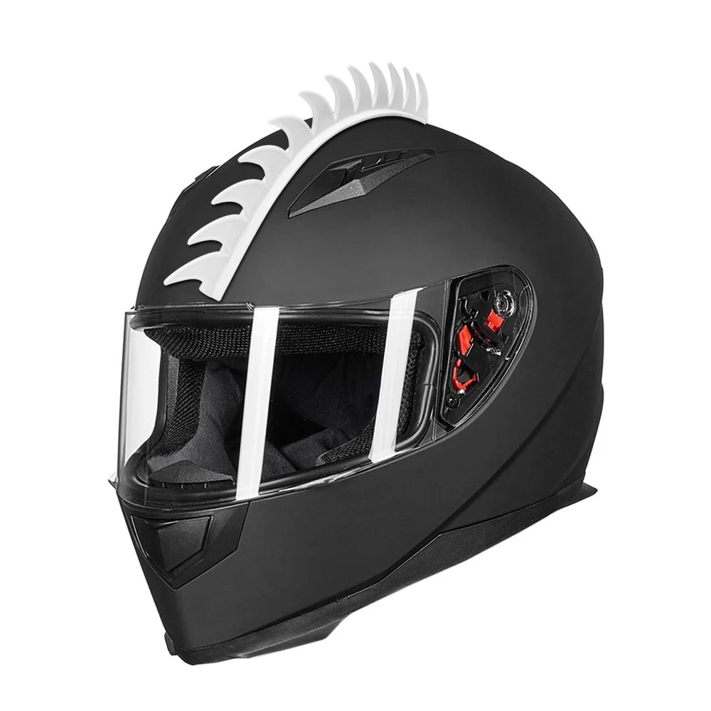 Новинка мотоциклетный шлем декоративная наклейка Mohawk клейкая Полоса с шипами