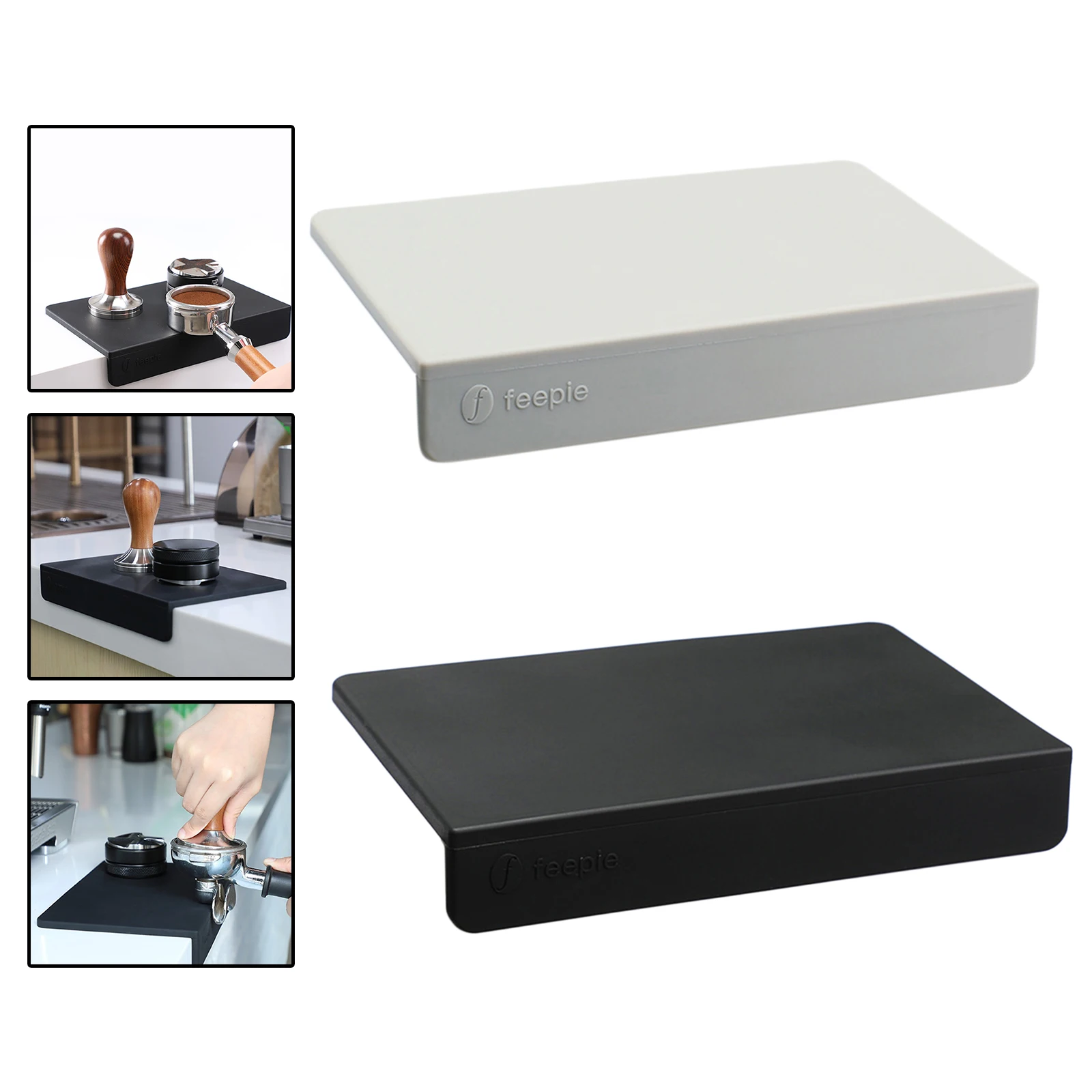 

Silicone Coffee Tamper Mat Flat Odorless Espresso Mat Anti-Slip Corner Pad Protect Your Worktop Home Kitchen