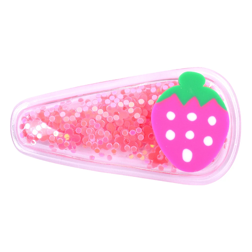 Зажим для волос с фруктами 2 дюйма прозрачный зажим BB девочек заколки ручной
