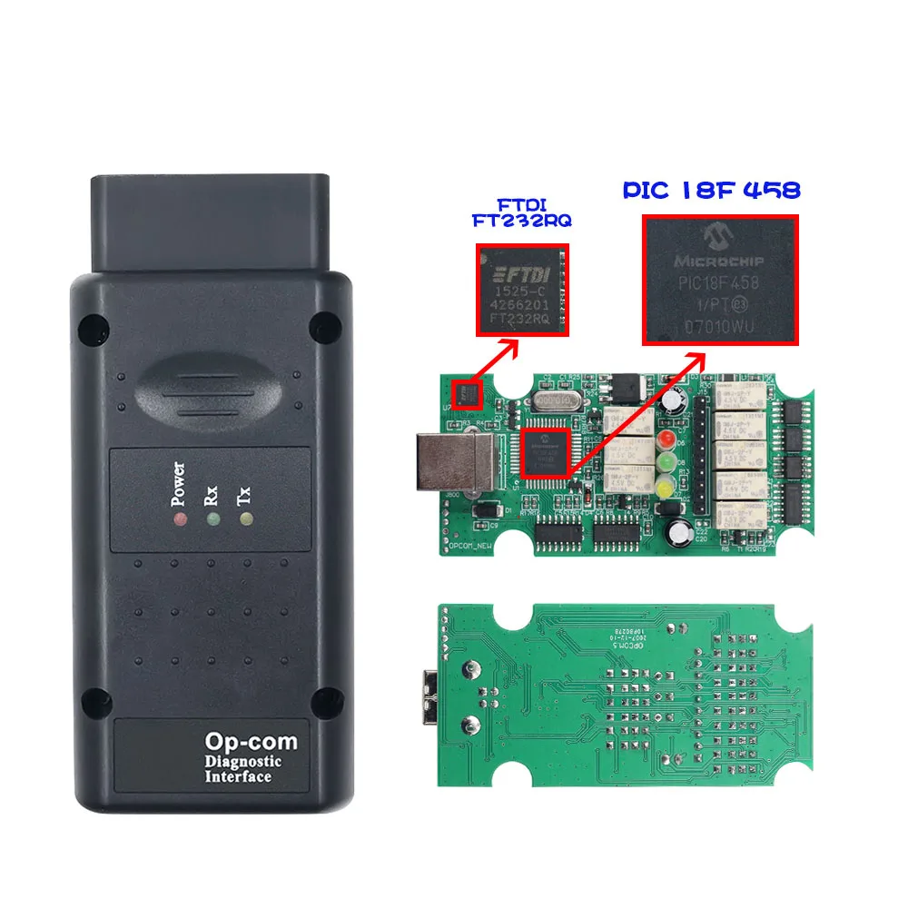 OPCOM V5 OP COM 1 70/1 95/1 99 с PIC18F458 FTDI Flash прошивка обновление автомобильный