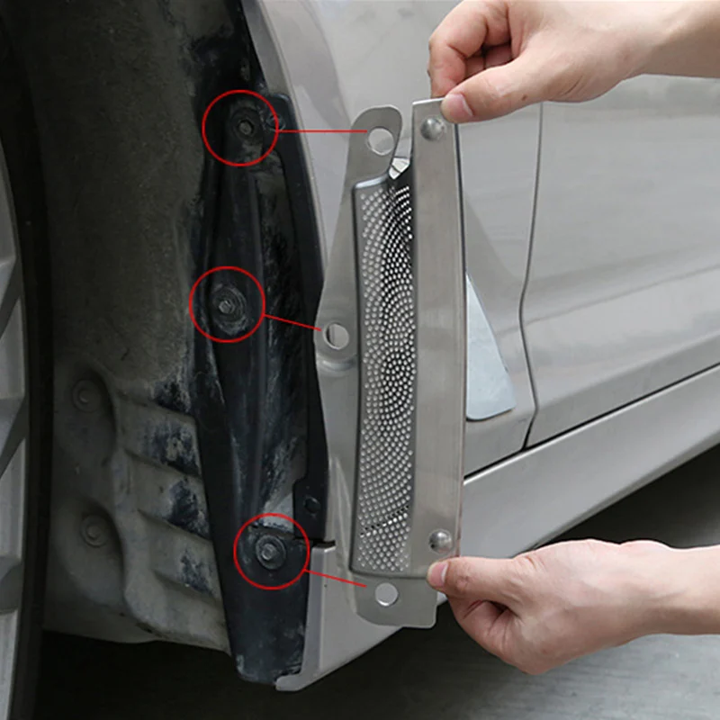 Брызговики из нержавеющей стали для украшения автомобиля 2 шт. защитная крышка