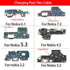 Зарядное устройство с портом USB Type-C, док-станция с антенной, гибкий кабель, плата для Nokia 2,2 3,2 4,2 7 7,1 X6 6,1 Plus TA-10991103