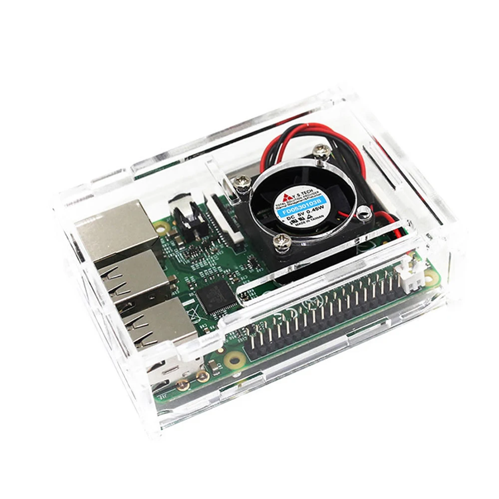 Raspberry Pi 3 model b наборы + акриловый чехол/ABS чехол источник питания ЕС/США с USB кабелем