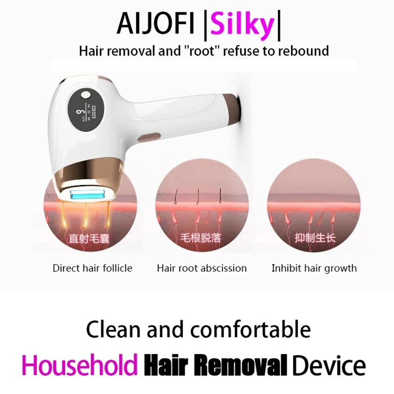 Ipl Hair Removal Laser Photo Epilator For Women Household Portable Laser Depilator Depilador a Laser Hair Removal With Display enlarge