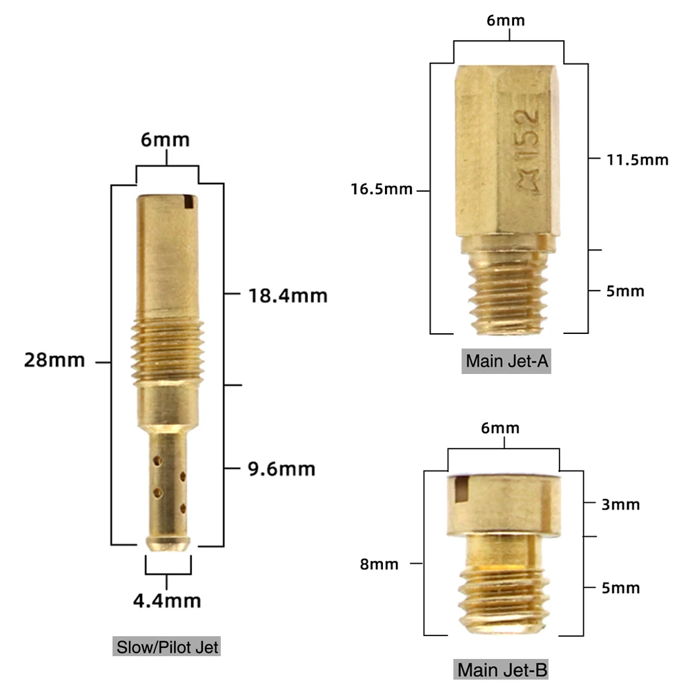 ZSDTRP карбюратор для мотоцикла комплект основной струи медленные/пилотные