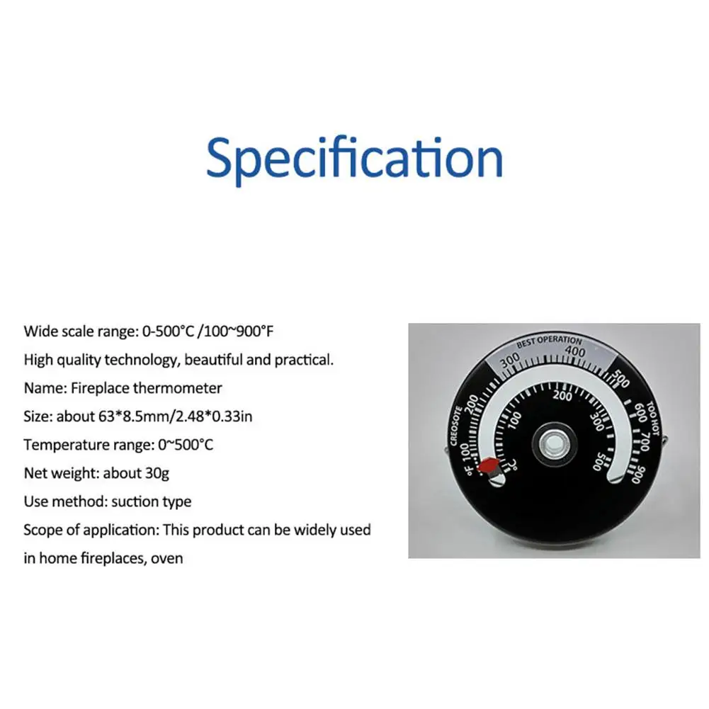 

Magnetic Stove Thermometer Heat Powered For Wood Log Burning Stove Fireplace Burner Fireplace Fan Thermometer Fireplace Tools