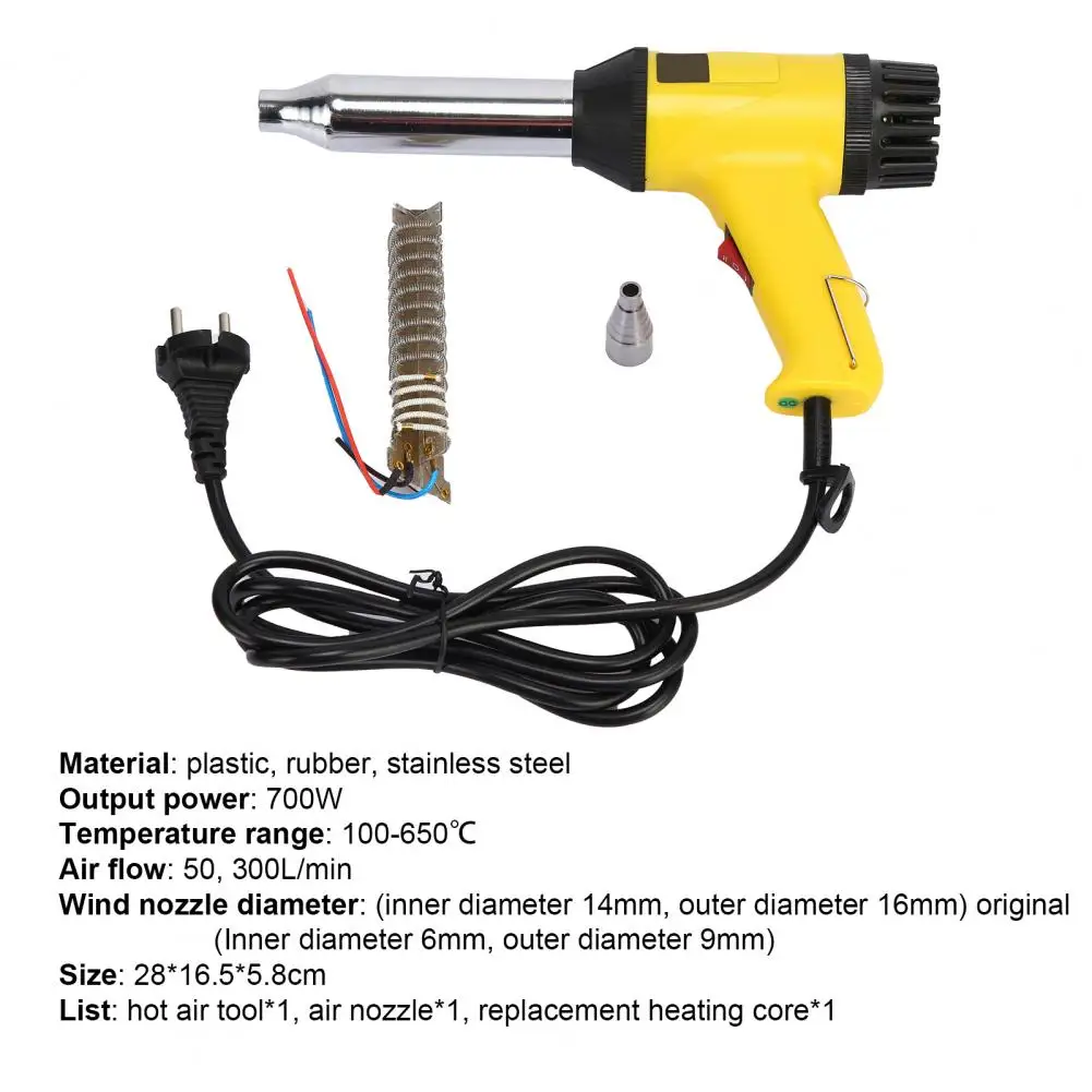 

Professional 700W Welding Torch High-strength Precise Temperature Control Bracket Professional Hot Air Torch for Plastic Board