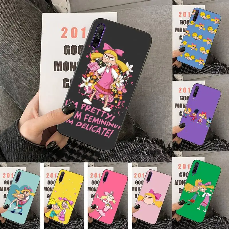 

Hey Arnold Phone Case For Huawei Y5 Y62019 Y52018 Y92019 Luxury funda case for 9prime2019