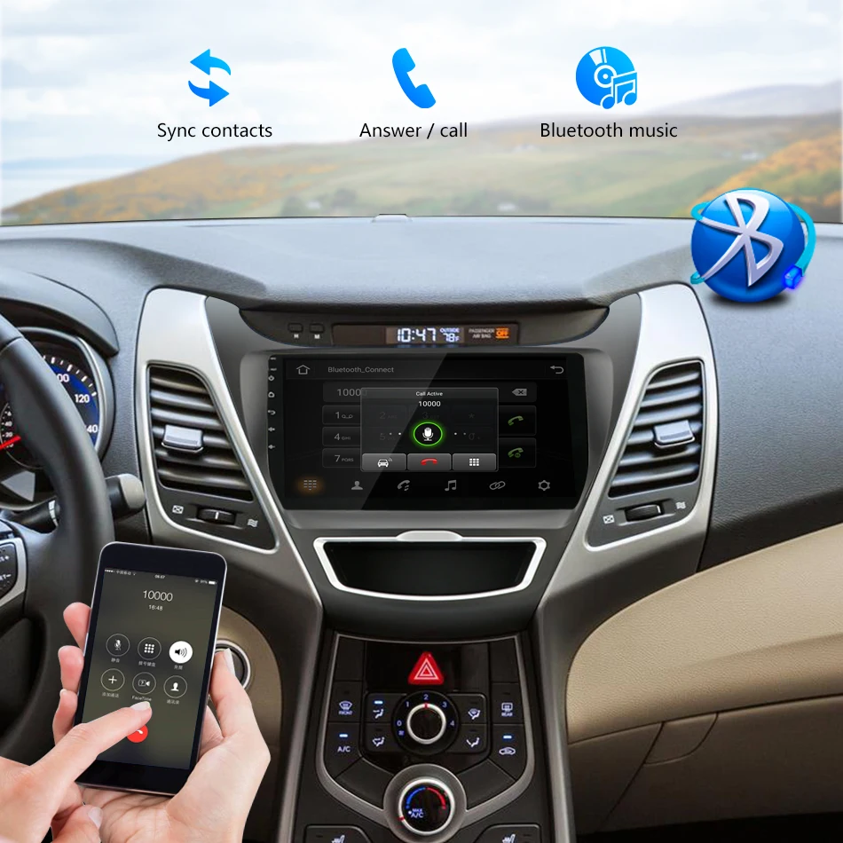 Vtopek 2G + 32G Android автомобильное радио стерео для Hyundai Elantra 2011 2016 головное устройство
