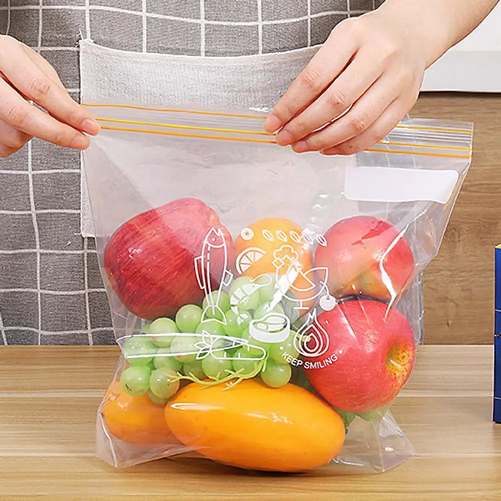 

15/25/30Pcs Household Thicken Clear Food Fruit Fresh Sealed Bag Packaging Pouch