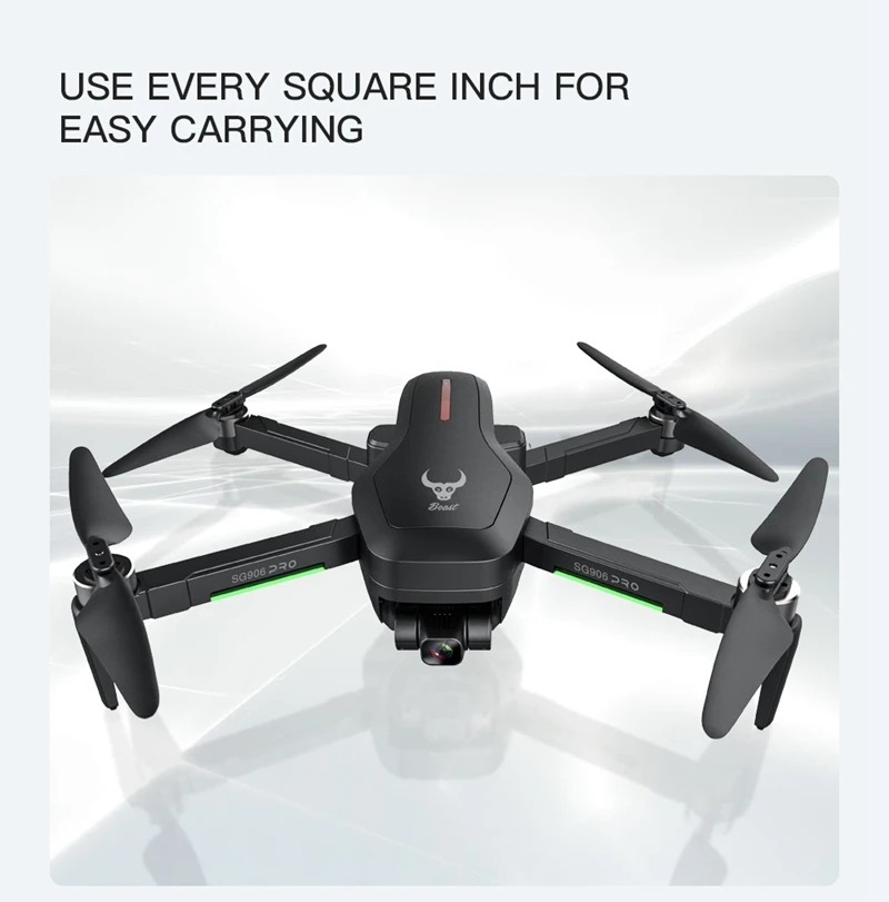 SG906 Pro Радиоуправляемый Дрон с разрешением 4K Profesional 5G GPS Квадрокоптер 50X зум Дроны