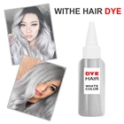 Краска для волос, 35 г, дымчато-серая, в стиле панк, светло-серая, серебристая, бабушка серая, цветная, унисекс, Восковая краска для волос, модная краска для волос