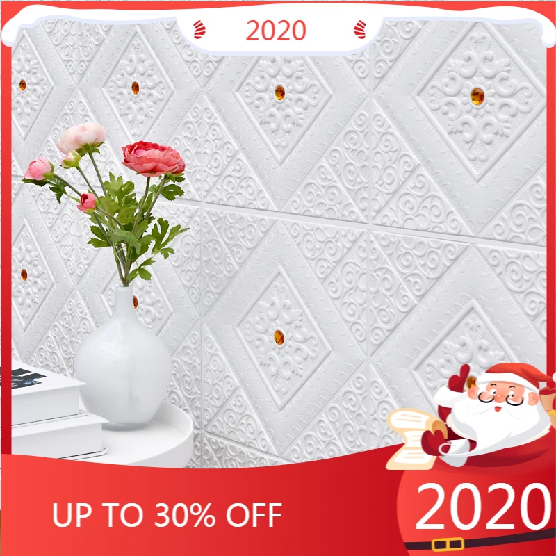 

DIY 3D Brick PE Foam Wall Stickers Panels Room Decal Stone Decoration Embossed Living Room Kids Safty Bedroom Home Decor