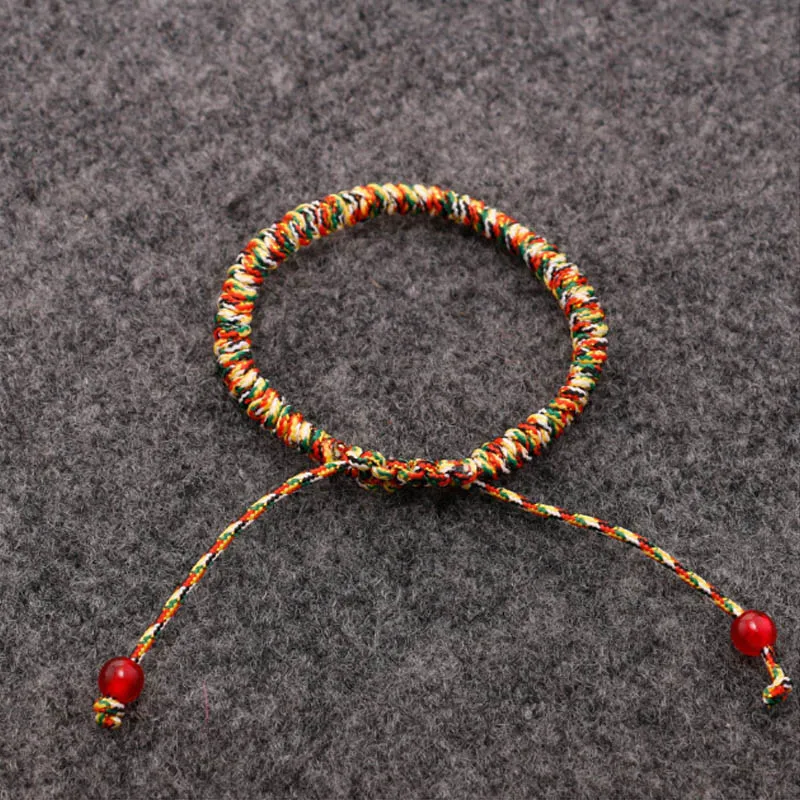 Новинка LNRRABC Женский Регулируемый плетеный браслет на удачу тонкие браслеты из