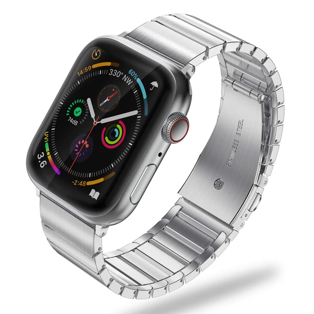 

Watchband for apple watch band 44mm 40mm 42mm 38mm Stainless Steel metal link bracelet for iwatch series 5 4 3 2 1 wrist strap
