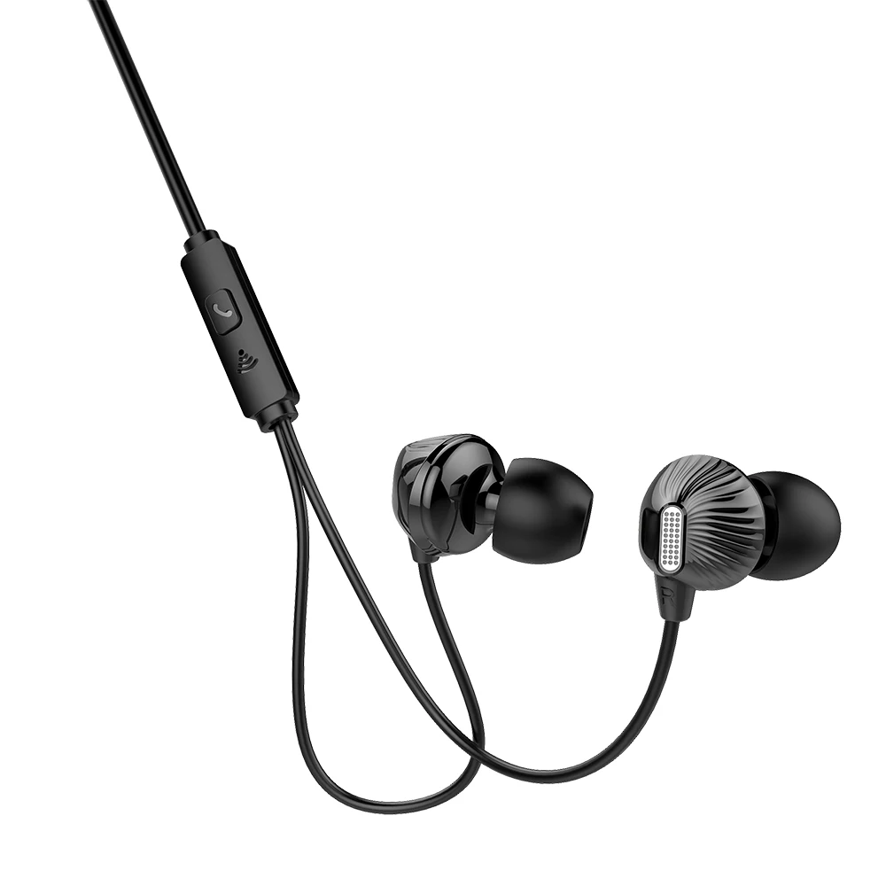 Wired Earphone With Mic In Ear 3.5MM Music Sports Gaming Running Earbuds Super Bass Black For Xiaomi Mi9 Mi8 Huawei Mate30 |