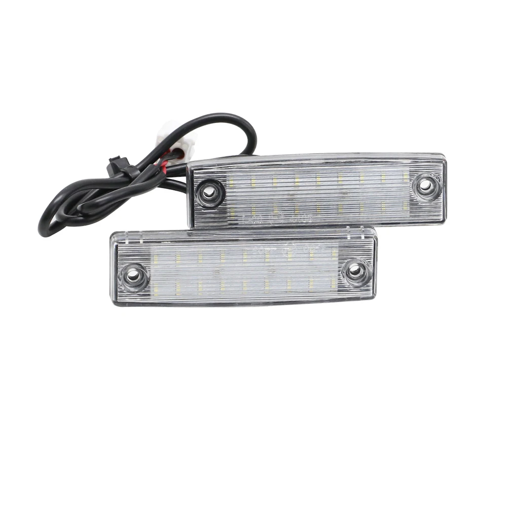 Фото 2 шт. белый светодиодный светильник номерного знака для Toyota Land Cruiser Prado TRJ150 GRJ15 GDJ15 Lexus GX 470 №3
