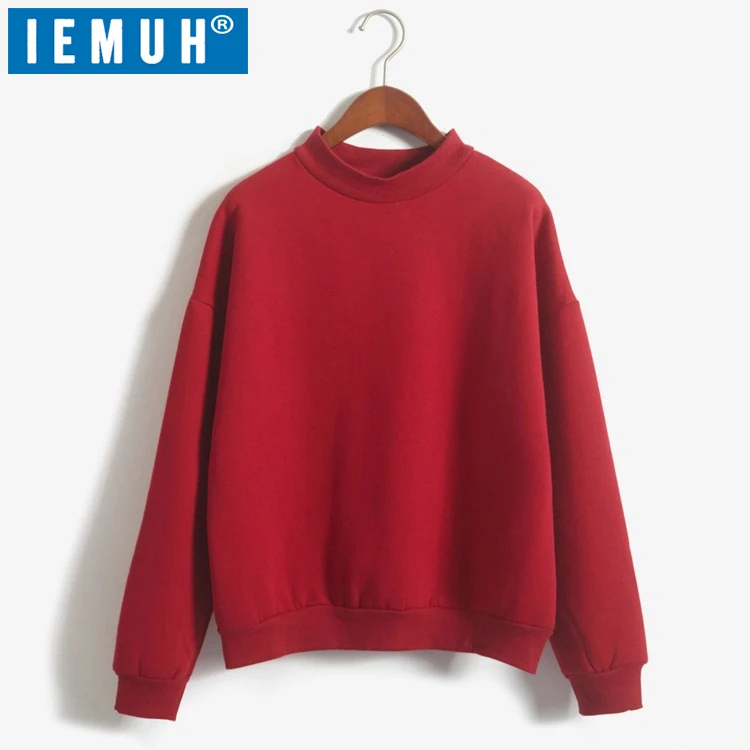 IEMUH Women Sweater Autumn Tops Fashion Casual Loose Pullovers O-Neck Women's Sexy 9 Colors Ladies 2019 | Женская одежда