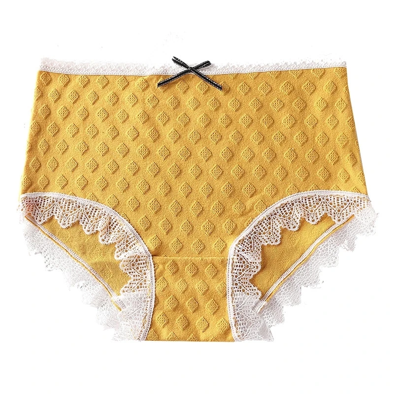 3 шт. 100% нижнее белье из чистого хлопка женские трусики со средней посадкой