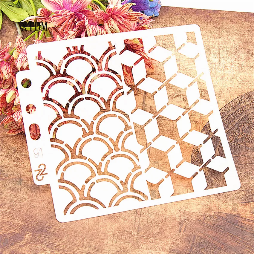 Лепестки дождя пластиковые формы Щит DIY торт шаблоны для вырезания Полые