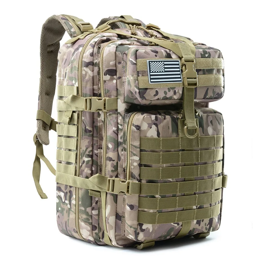 

900D Camouflage Military Tactical Bag Mens Backpack Molle Army Bug Out Bag Waterproof Camping Hunting Backpack Trekking Hiking
