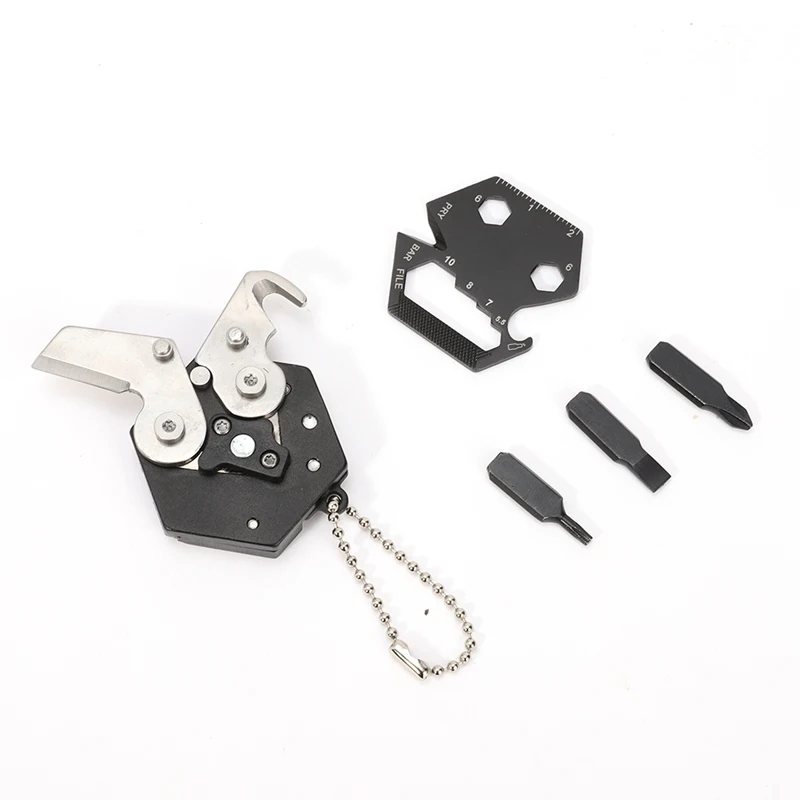 Уличная Мини Складная Отвертка из нержавеющей стали бит нож для открывания