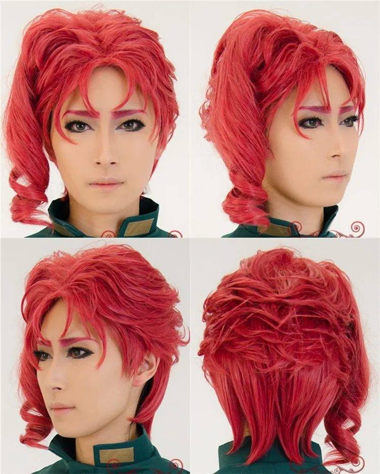 

JoJo's Bizarre Adventure Cosplay Noriaki Kakyoin Cosplay Costume Cosplay Outfits Suits Halloween Costumes Noriaki Kakyoin Wig