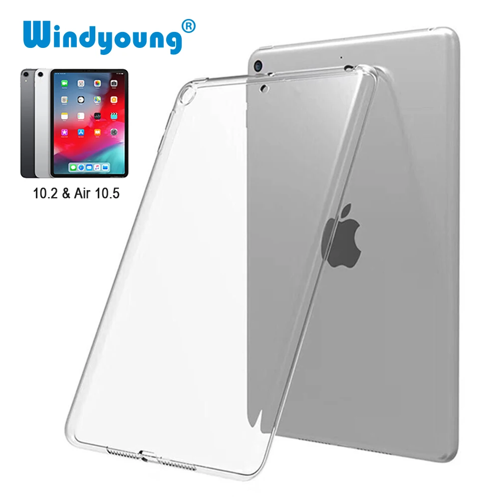 Чехол для iPad 10 2 2019 MiNi 3 4 5 TPU Прозрачный Силиконовый противоударный чехол нового 2018