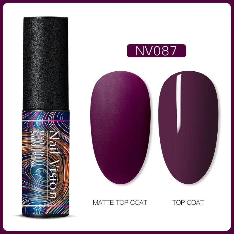 S06682 Nail Vision 60 цветов Матовый УФ-гель для ногтей 5 мл чистый цвет матовое верхнее покрытие Впитывающее полуперманентный Гель-лак для ногтей - Цвет: S06682