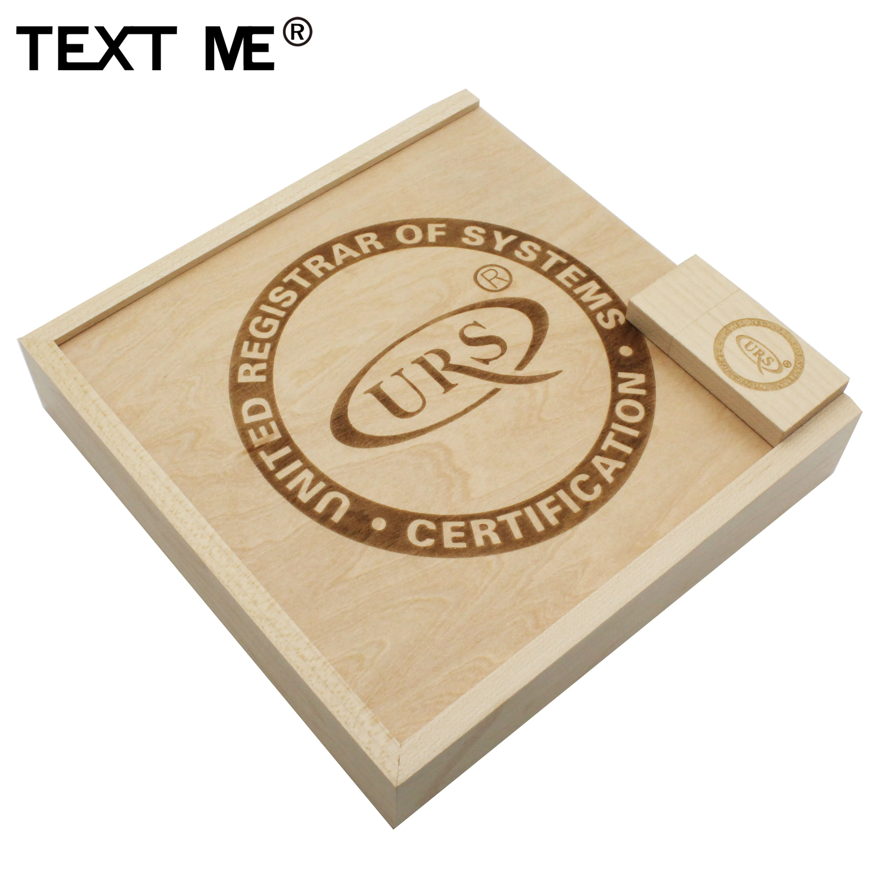 TEXT ME maple Wooden + box фотография Логотип 64 Гб usb флеш-накопитель 4 ГБ 8 16 32 usb2.0 Подарочный