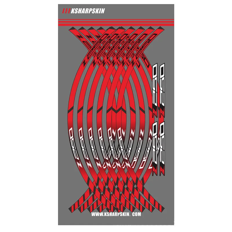 

12 X Thick Edge Outer Rim Sticker Stripe Wheel DecalsFOR KAWASAKI Z250 z250