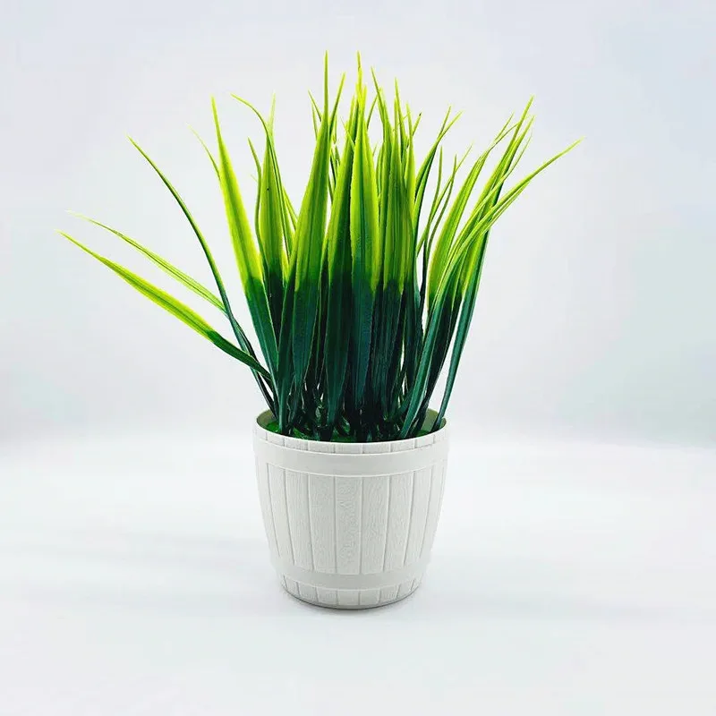 

Artificial GreenPlants25cmMini Spring Grass Small Green Plants,Small Potted Plants on The Desktop of The Living Room and Bedroom