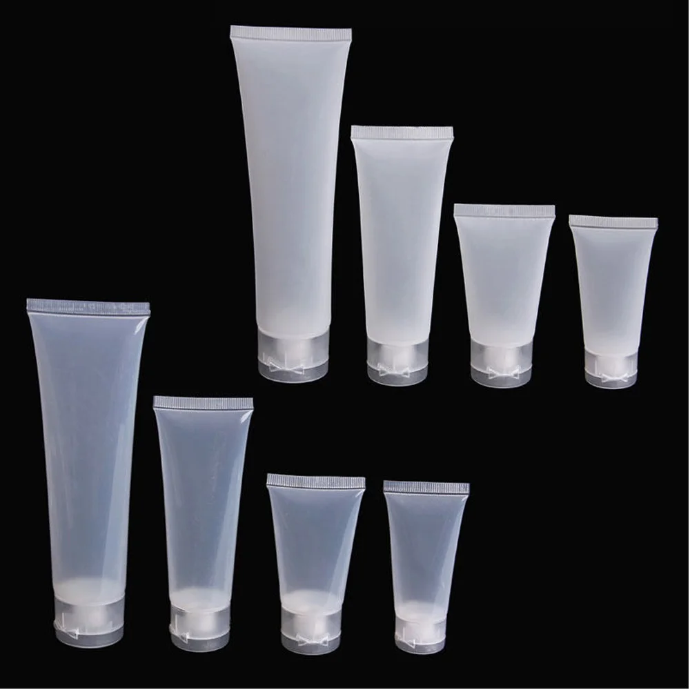 Пустые пластиковые портативные трубки косметический крем лосьон дорожная