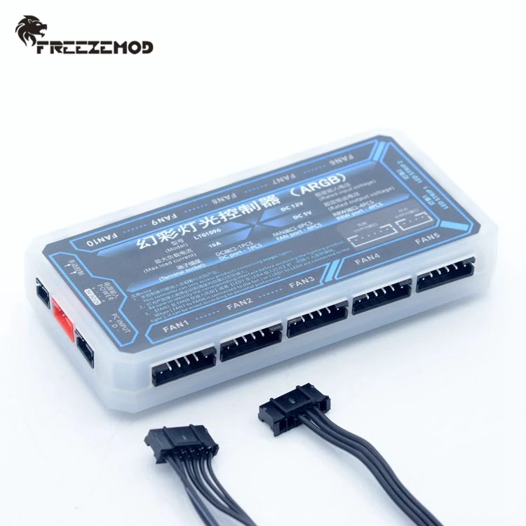 FREEZEMOD компьютер водяной охладитель 5 в Аврора Полный Цвет Радуга пульт