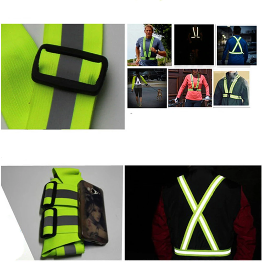 Регулируемый светоотражающий жилет высокой видимости для безопасности уличная