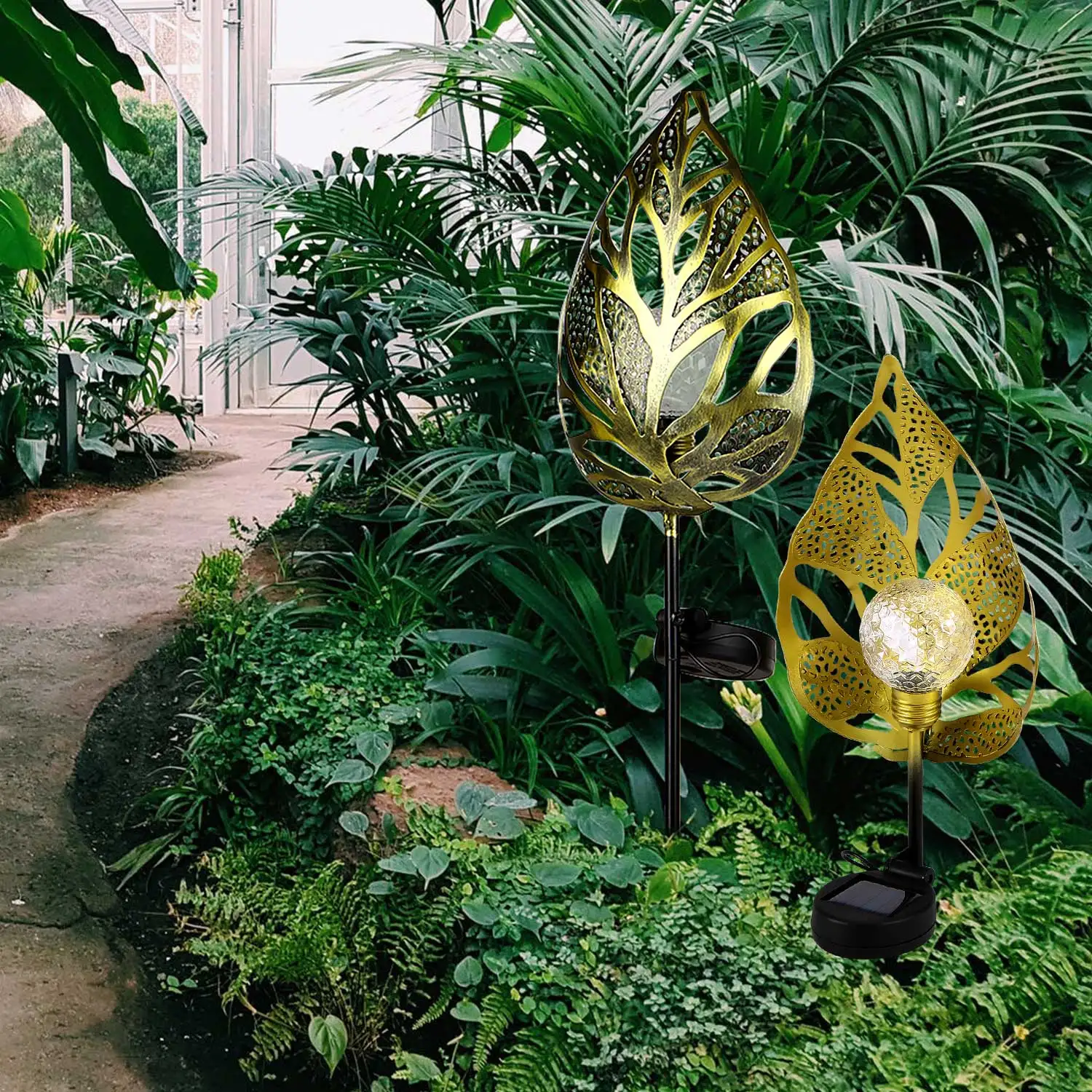 Светодиодная лампа на солнечной батарее водонепроницаемая Солнечная с железным