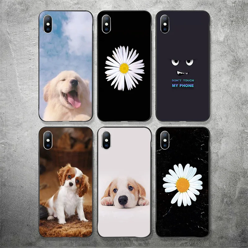 Чехол для телефона Daisy Flower iPhone XR 11 Pro XS Max X 5 5S силиконовый матовый чехол черный iphone 7